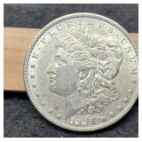 1896 Morgan Dollar XF Scratch Marks On Date
