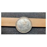 1882 Morgan Dollar AU Toned