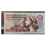 2016 Mc Monaco 500 Cents Francs Banknote Unc.