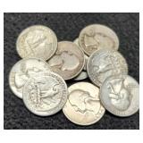 (10) Silver W. Quarters