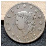 1822 Large Cent VF