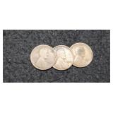 (3) L. Cents: 1913-D, 1914, 1915-D