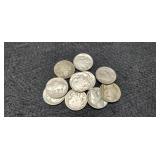 (10) 1937 Full Date Buffalo Nickels