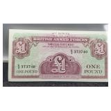 British Armed Forces 1 Pound Banknote 4th Series