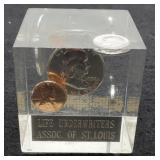 5 Coin (3 Silver) U.S. Type Set In Desk