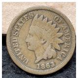 1863 Indian Head Cent