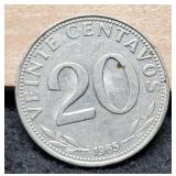 1967 Bolivia 20 Centavos