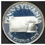 14.5g Sterling Silver Proof Medal Pennsylvania