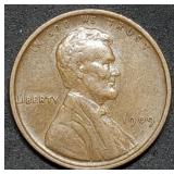 1909 VDB Lincoln Wheat Cent Nice