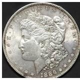 1886 Morgan Silver Dollar BU