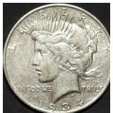 1934-D Peace Silver Dollar, Better Date