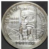 1958 Canada 80% Silver Dollar BU