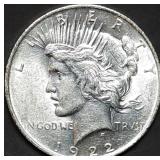 1922 Peace Silver Dollar Gem BU