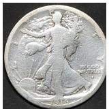 1916-S Walking Liberty Silver Half Dollar, Key