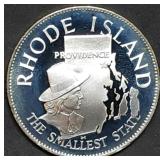 14.5g Sterling Silver Proof Medal 1976 Rhode Islan