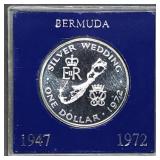 1972 Bermuda .925 Proof Silver Crown 28.28g