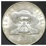 1959 Austria 50 Schillings 90% Silver Coin 20g