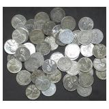 50 Coin Roll World War 2 Steel Wheat Pennies