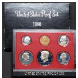 1980 US Mint Proof Set w/ SBA Dollar