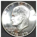 1976 Bicentennial Silver Ike Dollar Gem BU