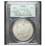 1921 Morgan Silver Dollar PCGS OGH Sample Slab