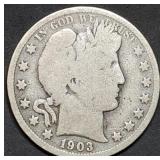 1903-O Barber Silver Half Dollar