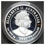 2021 Australia 1oz Silver Winged Liberty Proof BU