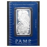 1 Troy Oz .999 Silver PAMP Suisse Lady Fortuna Bar