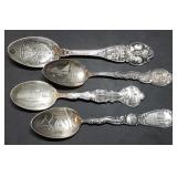 3oz Sterling Silver Collector Spoons 98g