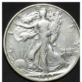1942-S Walking Liberty Silver Half Dollar
