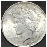 1923 Peace Silver Dollar BU
