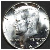 1965 Kennedy 40% Silver Half Dollar Gem BU