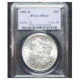 1904-O Morgan Silver Dollar PCGS MS63 Blazer