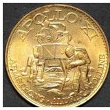 Apollo XI Moon Landing Bronze Medal 26mm