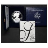 2007 W 1oz Proof Silver Eagle MIB