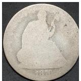 1876-CC Seated Liberty Silver Half Dollar