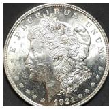 1921 Morgan Silver Dollar Gem BU MS64