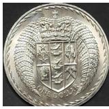 1967 New Zealand Dollar Coin Gem BU