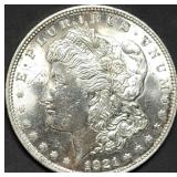 1921 Morgan Silver Dollar Gem BU
