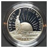1986 S Statue of Liberty Proof Half Dollar
