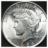1924 Peace Silver Dollar Gem BU