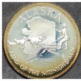 14.5g Sterling Silver Proof Medal 1976 Alaska