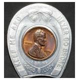 Wheat Penny Lucky Pocket Piece Good Luck Token