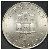 1970 Gibraltar Comm. Crown Gem BU Coin
