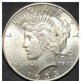 1935 Peace Silver Dollar BU Sharp Coin!