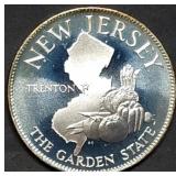 14.5g Sterling Silver Proof Medal 1976 New Jersey