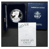 2002 W 1oz Proof Silver Eagle MIB