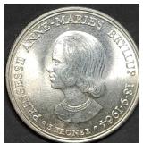 1964 Denmark 5 Kroner 80% Silver Coin Gem BU