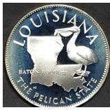 14.5g Sterling Silver Proof Medal 1976 Louisiana