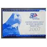 2007 Statehood Quarter Proof Set MIB